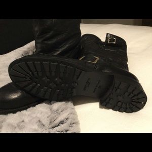 Jimmy Choo Leather Moto/Biker Boots